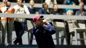 Marc Leishman at the LIV Golf Riyadh tournament – LIV Golf's losses increased in the year to April 2024