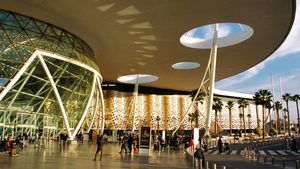 Marrakesh Menara airport. Morocco expects airport passenger traffic to reach 60 million by 2030