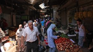 Shoppers in Baalbek, Lebanon. The government is planning to unlock customers' bank deposits after lengthy delays