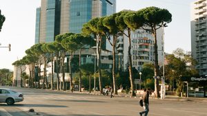 The Albanian capital Tirana. The Presight project is intended to help urban travel time in Albania