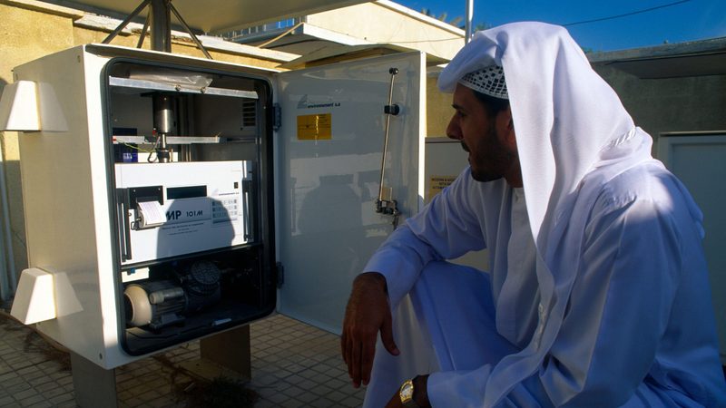 Monitoring air pollution in Dubai. The UAE is seeking to quantify and reduce its impact on the climate