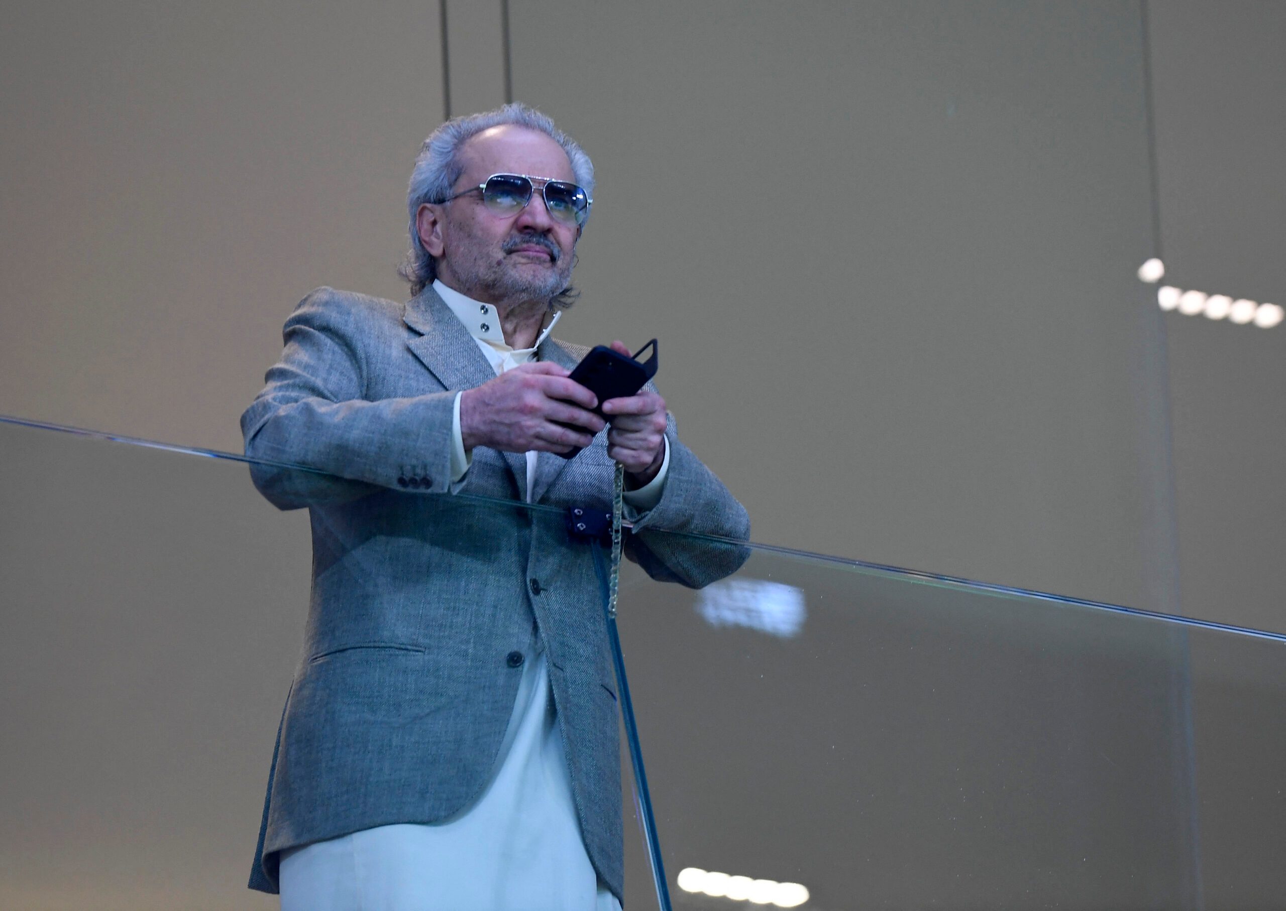 Kingdom Holding Company owner Prince Alwaleed Bin Talal, pictured last year at Riyadh's Kingdom Arena