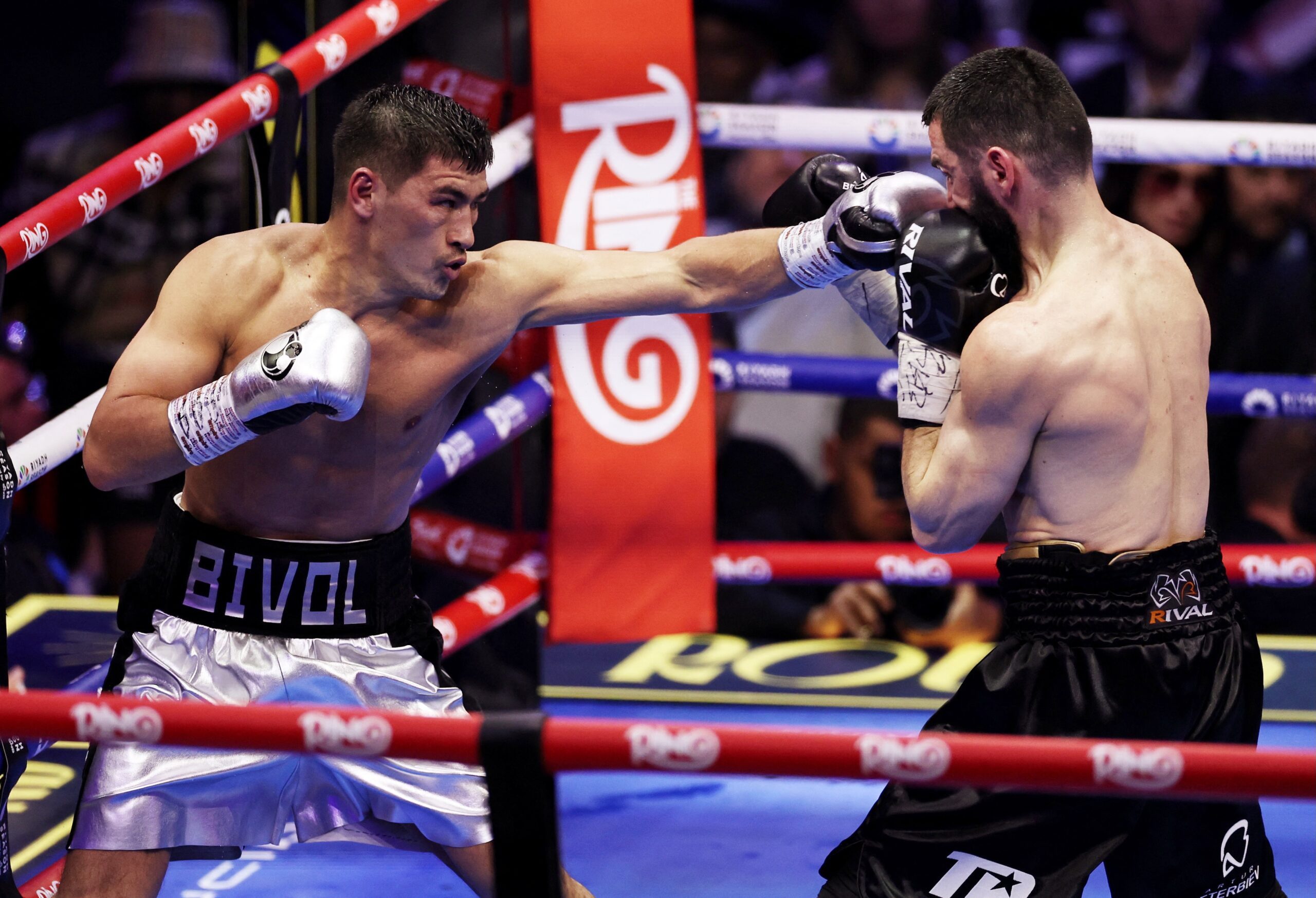 A boxing match during the Light Heavy Championship held in Riyadh last month. Saudi Arabia is gaining ground as a major sports event host