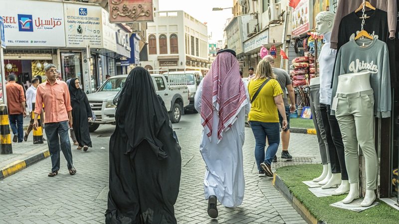 A shopping street in Manama, Bahrain. The government is said to be considering a raise in VAT for the country's 1.6m people