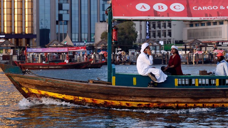 A water taxi on Dubai Creek. The number of Egyptian buyers of Dubai property increased by 61% in 2025