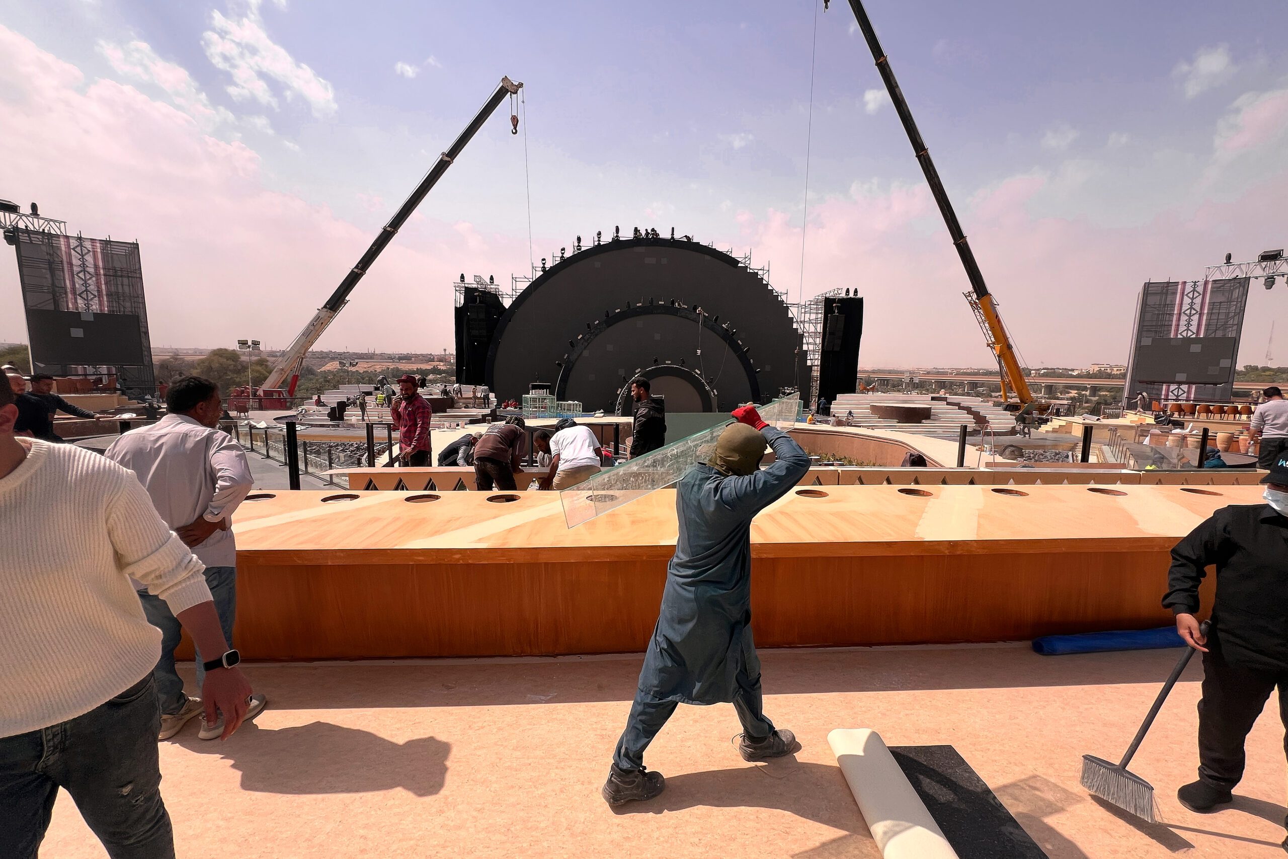 Workers at a construction site near Riyadh. The need for project finance has grown as Gulf governments push ahead with mega-projects