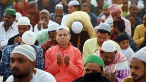 Eid al-Fitr in Gurugram, India. The travel site Wego said there had been 1.6 million searches recorded on the site for holiday trips over Eid, with India, Pakistan, Egypt, Saudi Arabia, Jordan and Syria popular destinations