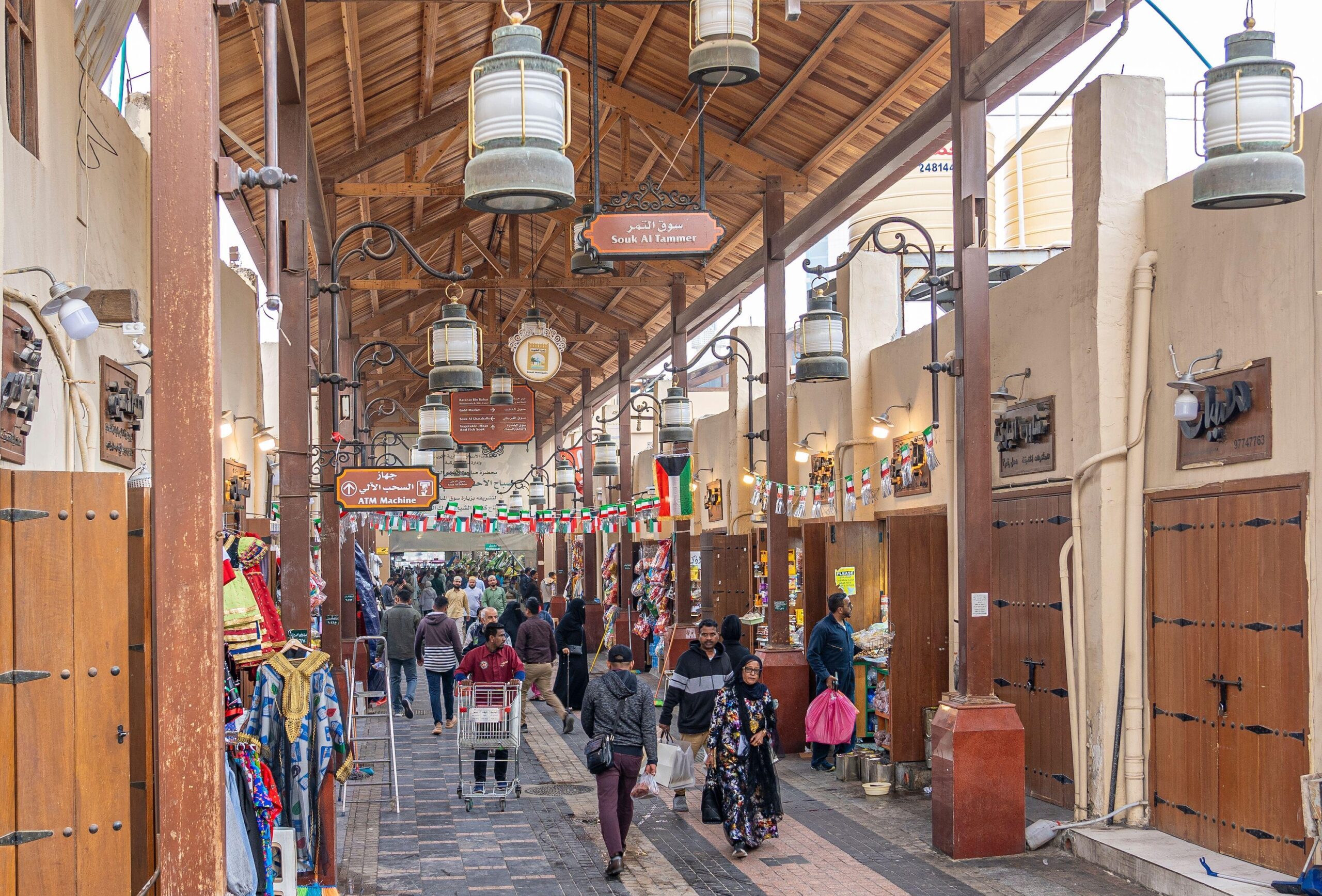 Shoppers at Kuwait City's central souq. Debt reforms approved by the cabinet will help fund Kuwait's diversification plans