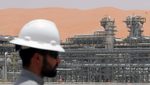 An Aramco employee is seen at the Natural Gas Liquids (NGL) facility at Aramco's Shaybah oilfield in the Empty Quarter, Saudi Arabia May 22, 2018. Picture taken May 22, 2018