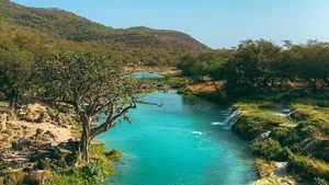 Salalah is cooler and greener than the rest of the Arabian peninsula in the summer, when it catches the seasonal monsoon rains