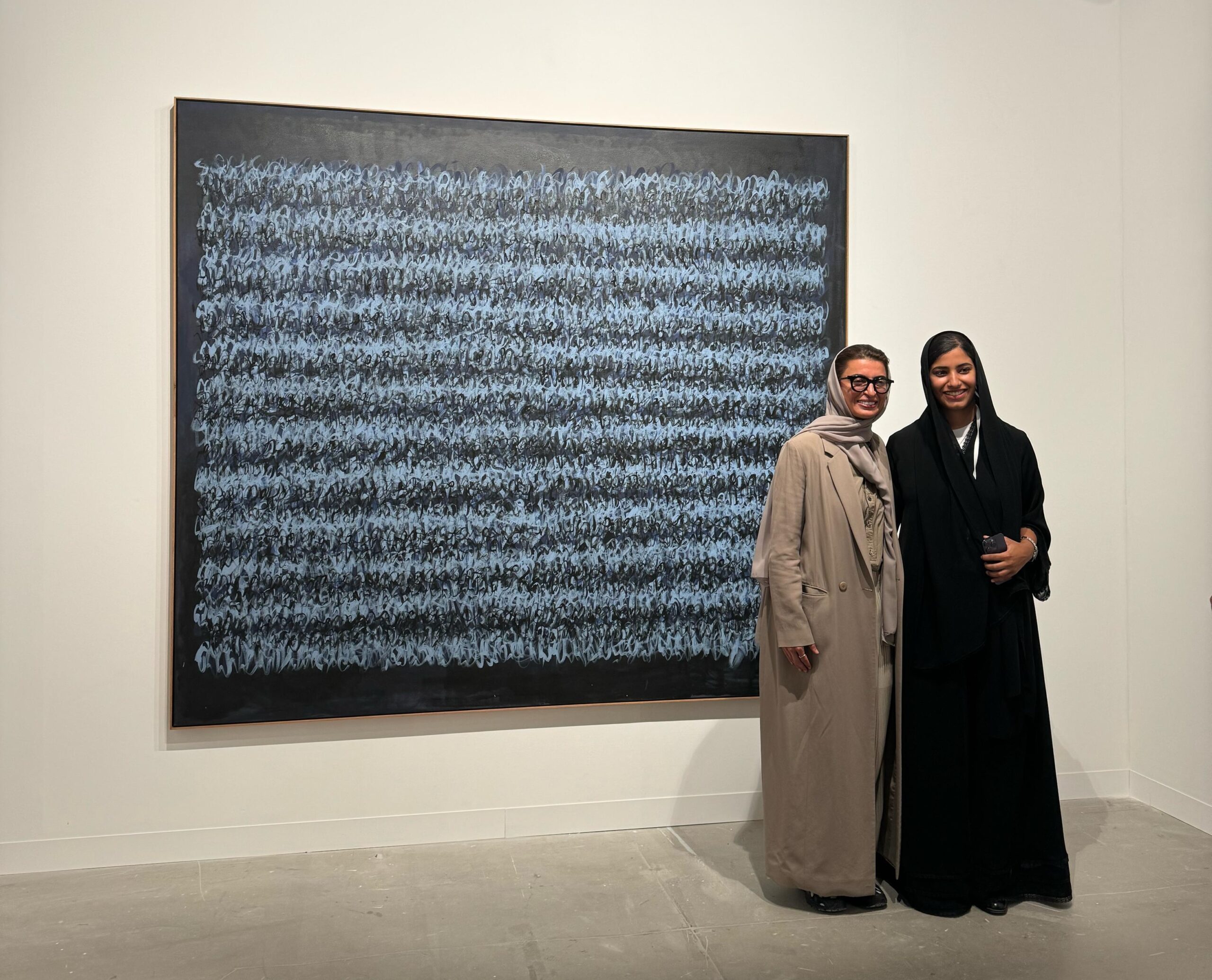 Noura bint Mohammed Al Kaabi, minister of state at the UAE's Ministry of Foreign Affairs, with Iris Projects founder Maryam Al Falasi